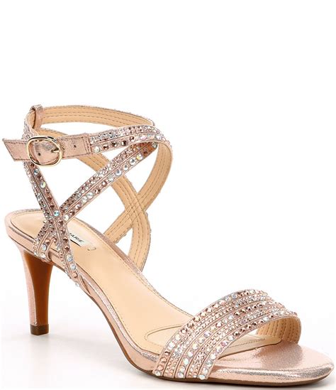 gold heels macy's|gold strappy heels 2 inch.